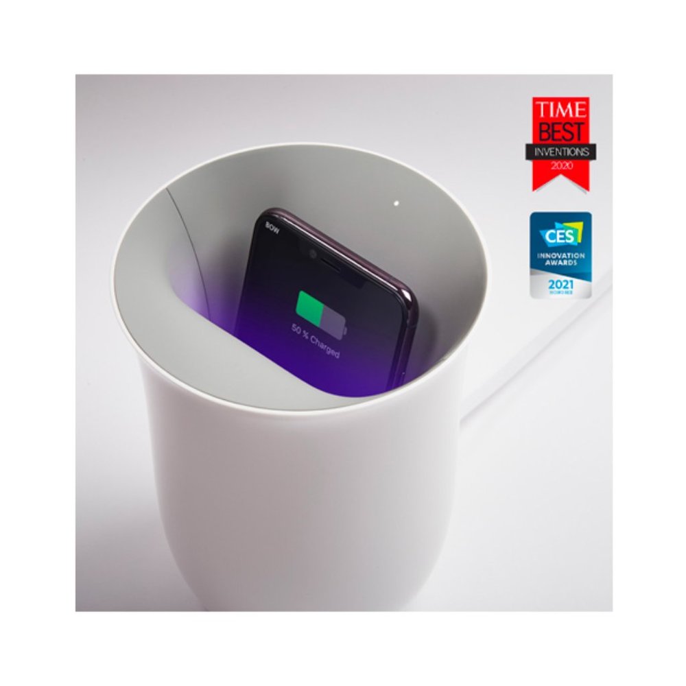 OBLIO Wireless charging station with built In UV Sanitizer